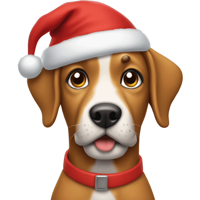 Dog in Santa Claus  emoji