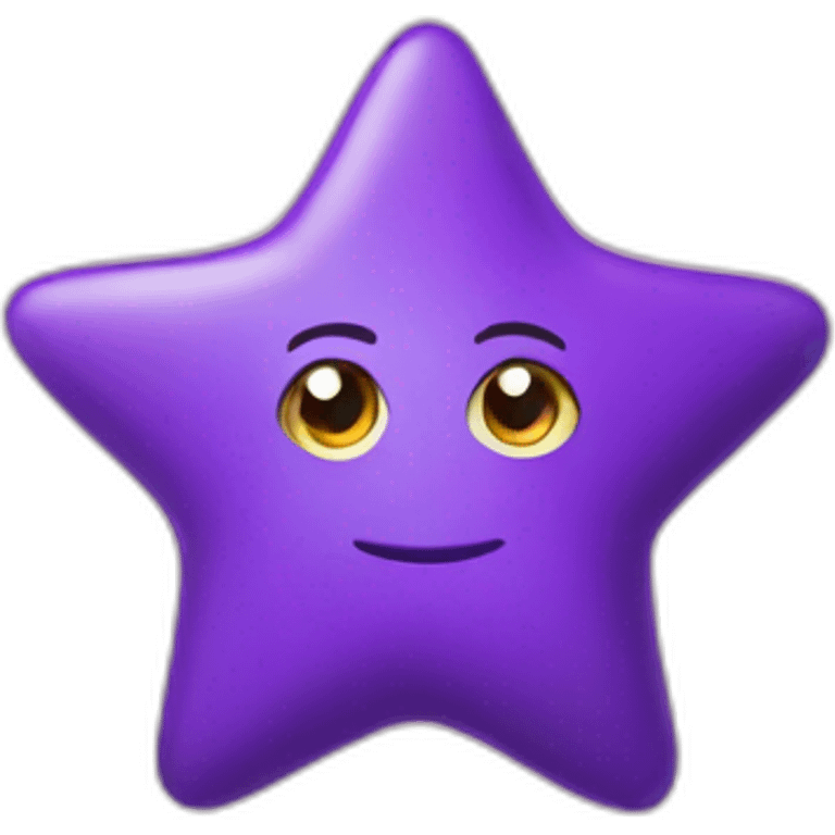 big kid purpel star emoji