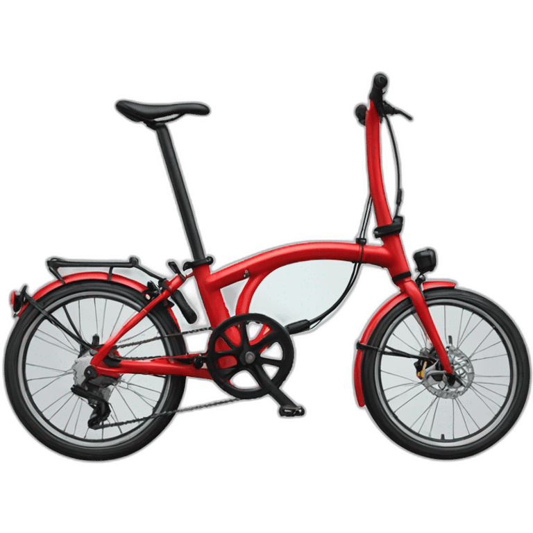 Simplified Brompton bike emoji