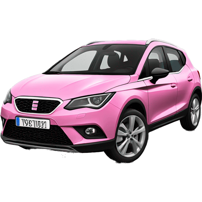 Seat arona car pink emoji