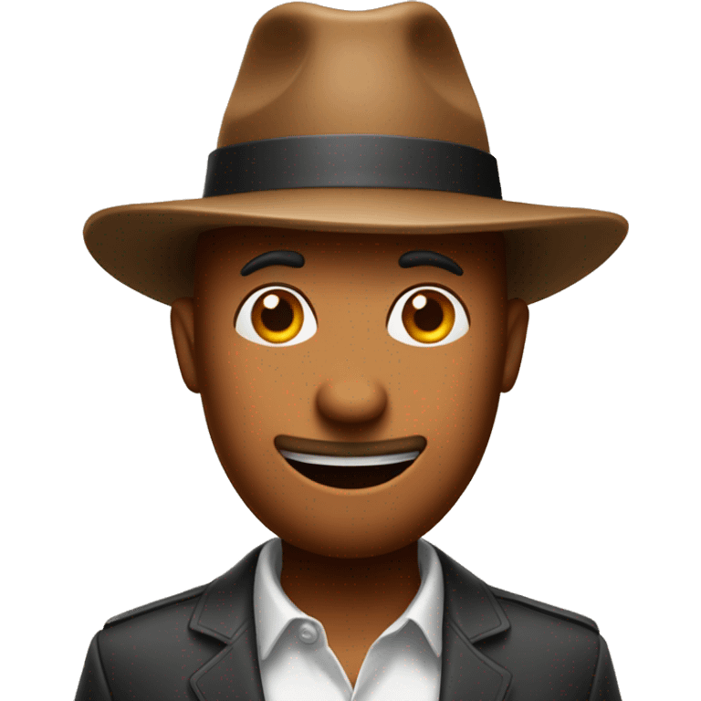 Long sausage with fedora emoji