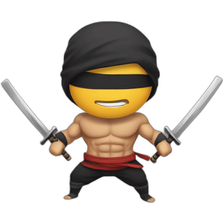 Ninja musclé emoji