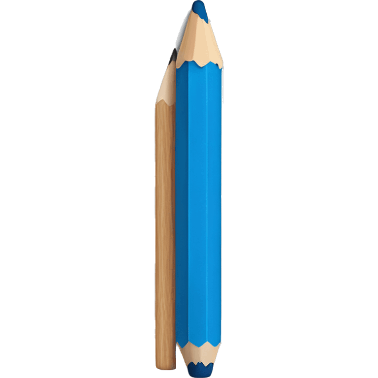 Blue pencil  emoji