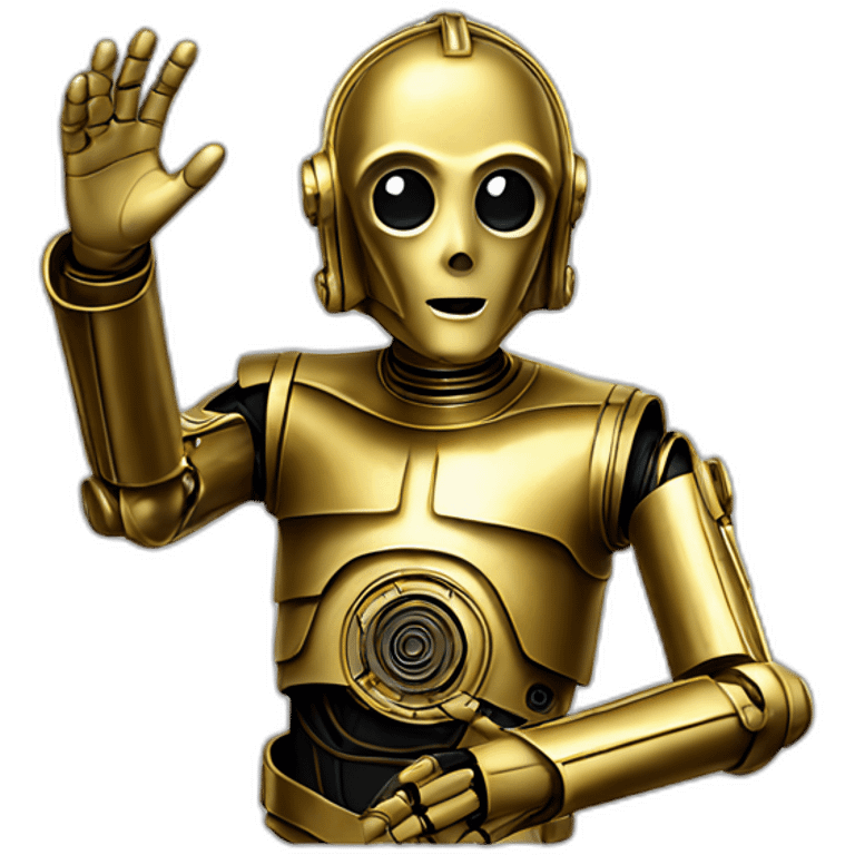 C3po waving emoji