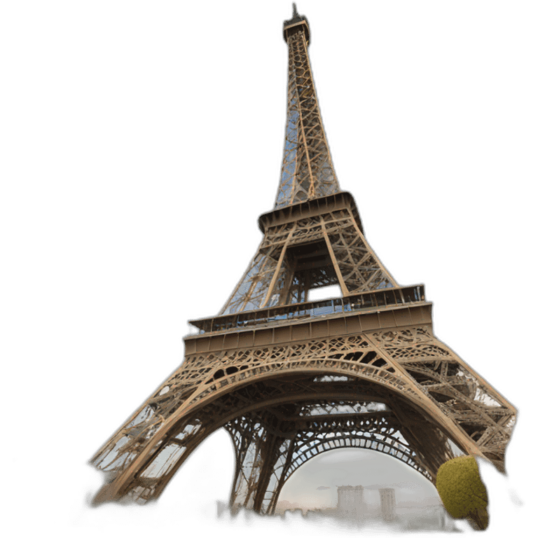 Tour Eiffel avec végétation emoji