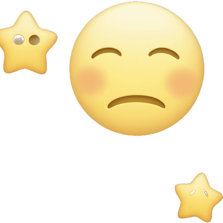 triplemoon and stars emoji