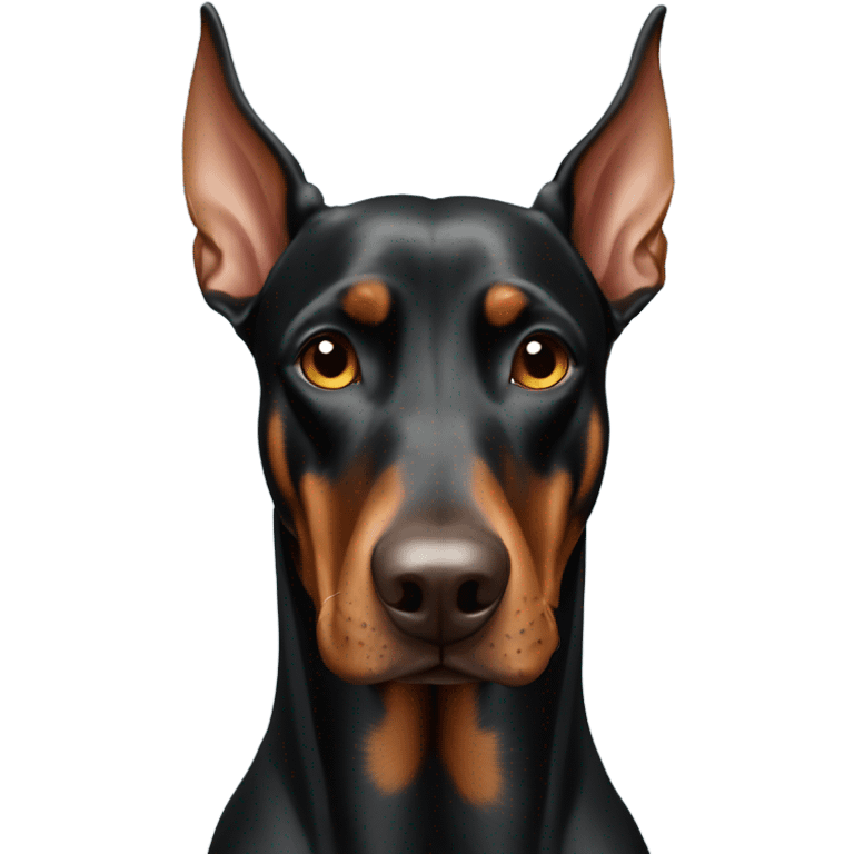 Doberman sending kisses emoji