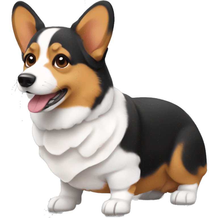 Tri-color corgi emoji