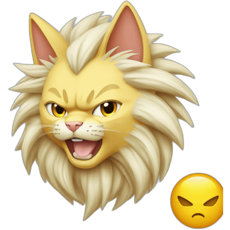 Cat super saiyan 3 emoji