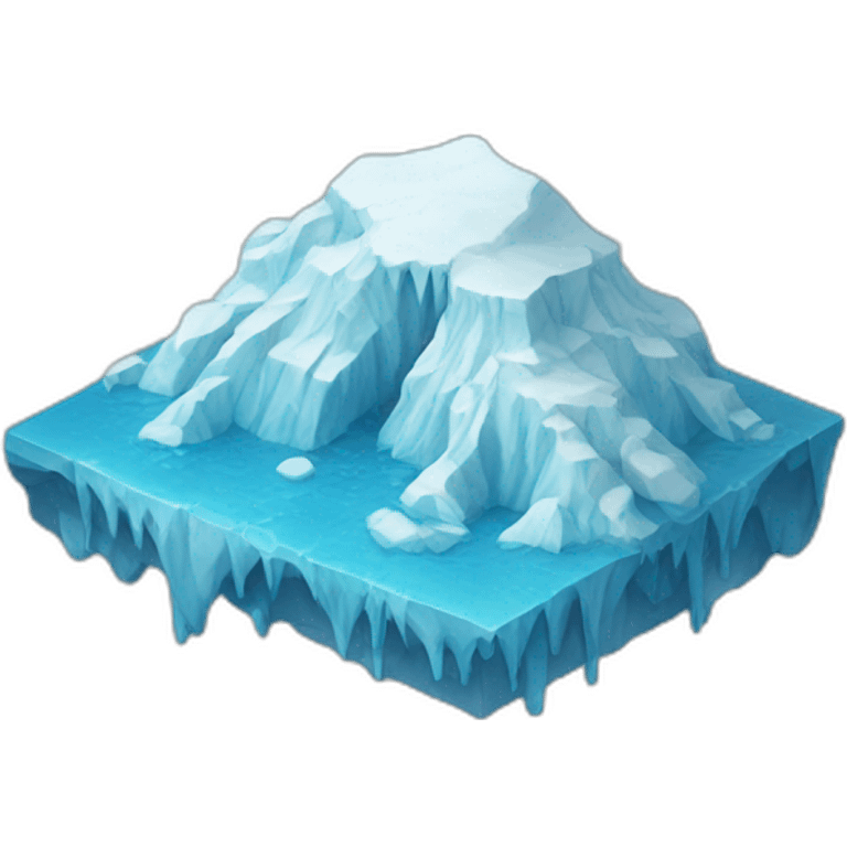 sad melting glacier emoji