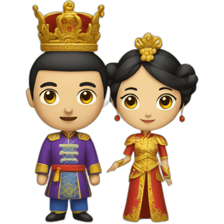 Chinoise king and queen emoji