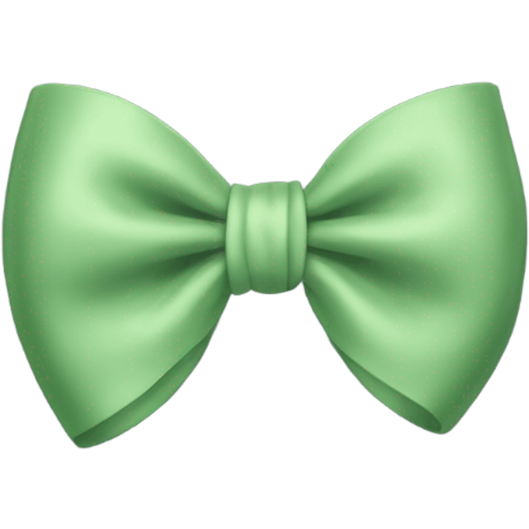 One Sage green bow emoji