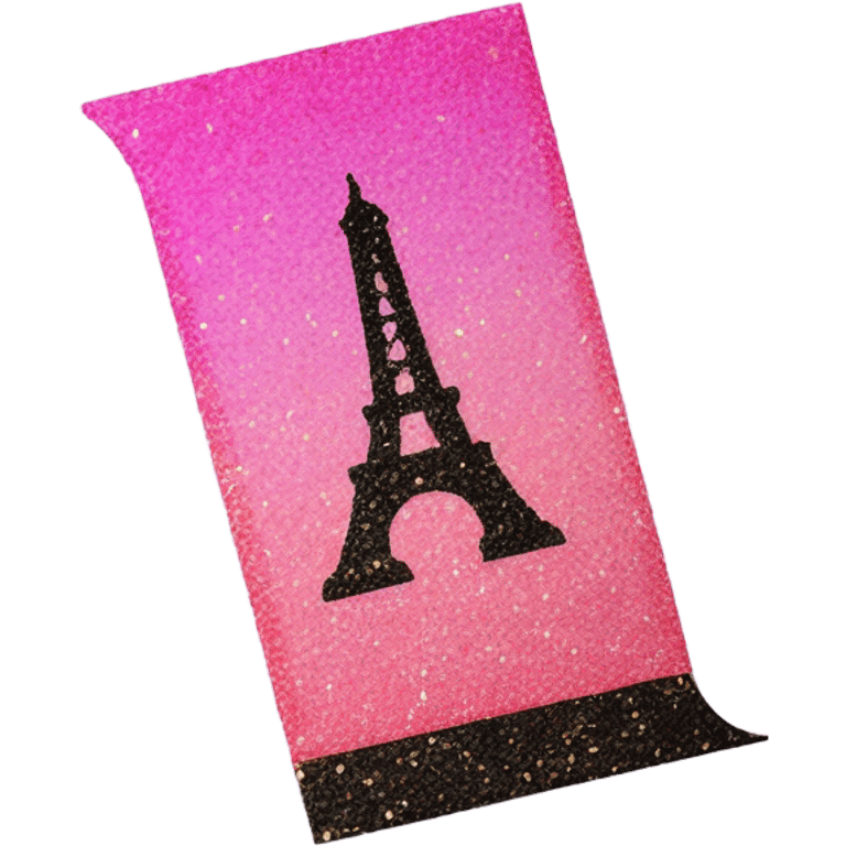 Pink ombre French Revolution guillotine with glitter  emoji