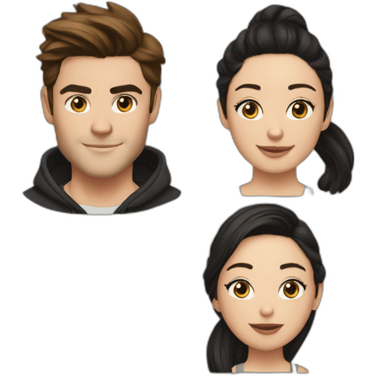 Zach efron Lucy Lui emoji