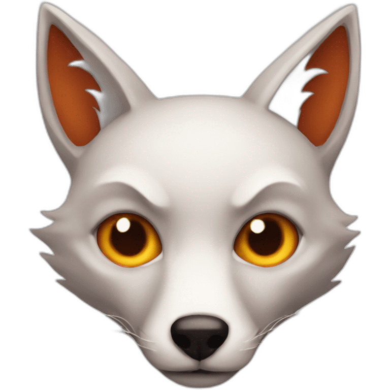 Evil fox and cancer emoji