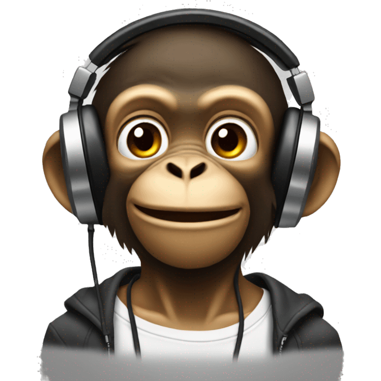 monkey dj emoji