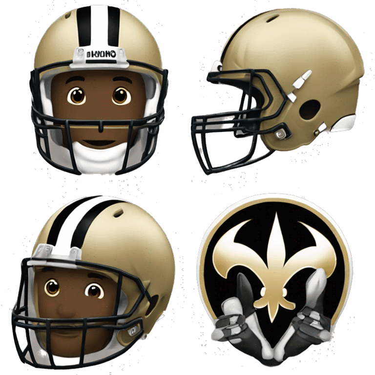 new orleans saints football team emoji