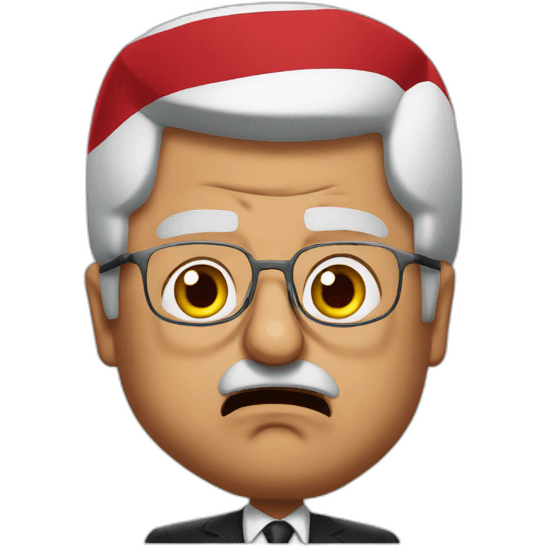 Mahmoud abbas president angry emoji