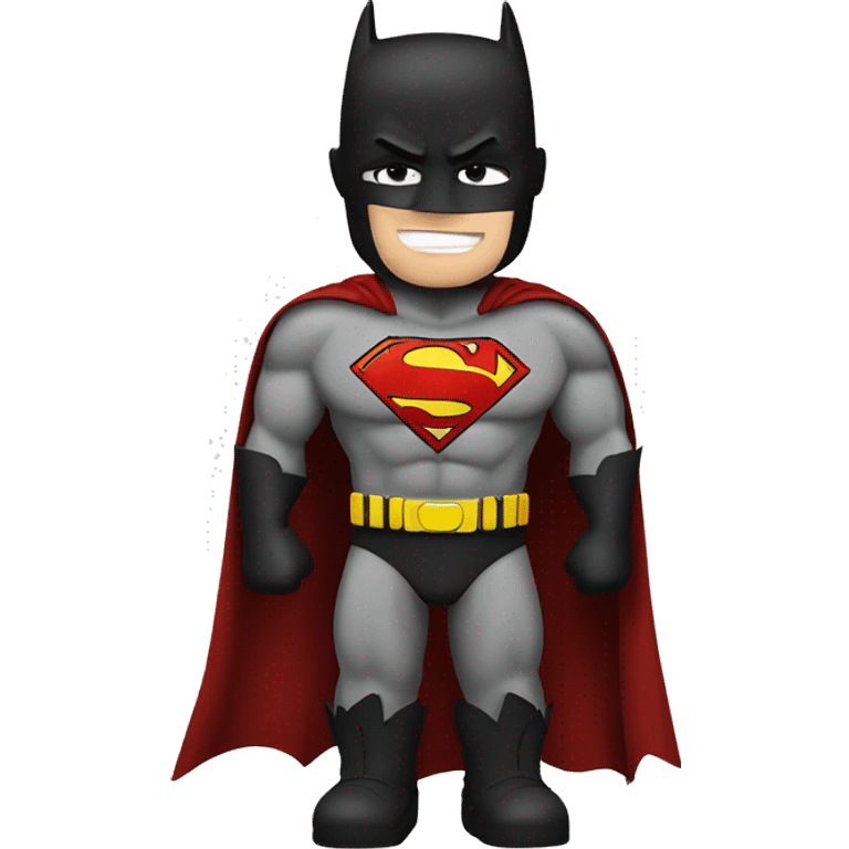 Batman mixed with superman emoji