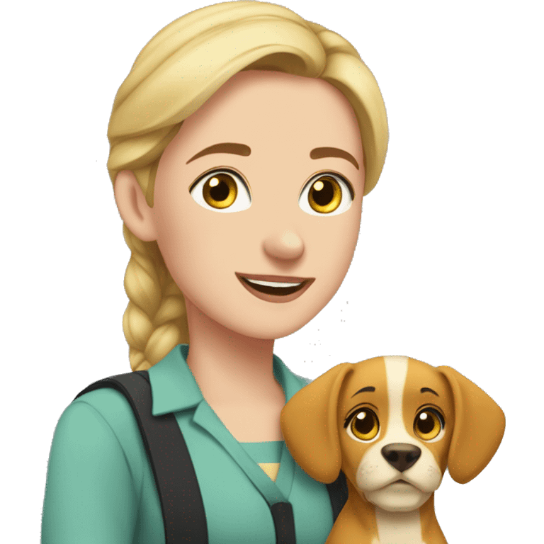 Sarah Buckley with Nala  emoji