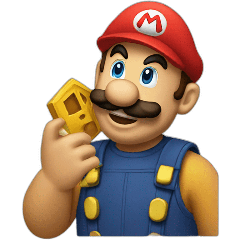 mario doing business emoji