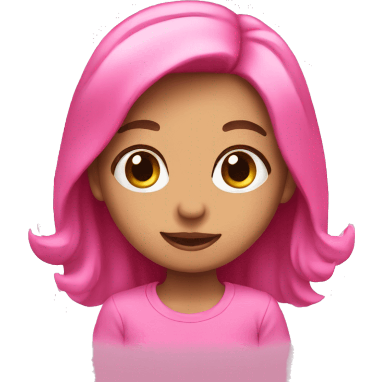 Pink cute emoji