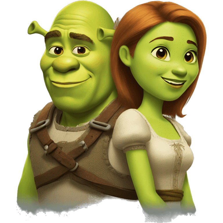 Shrek and Fiona emoji