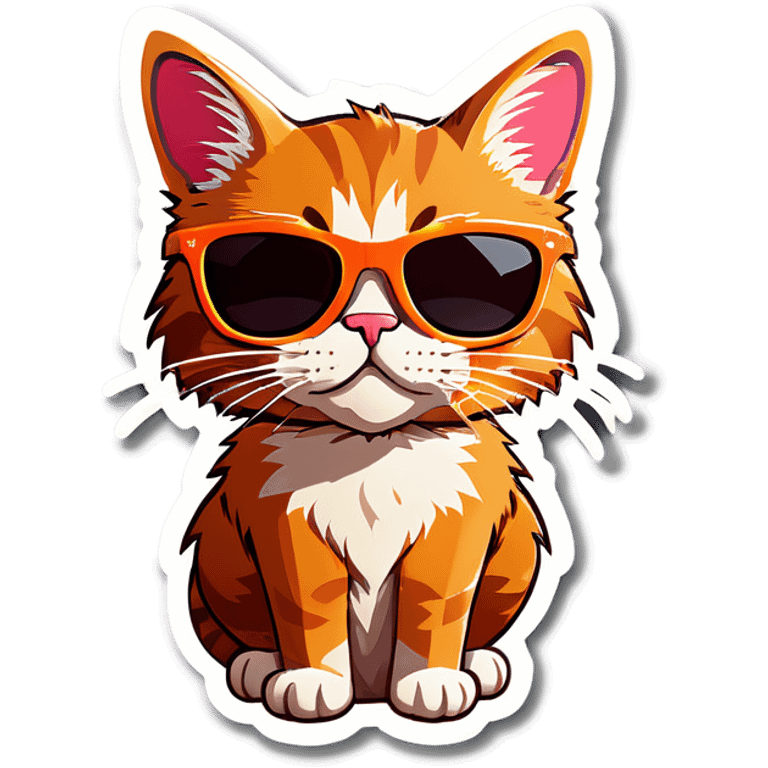 Cat with sunglasses emoji