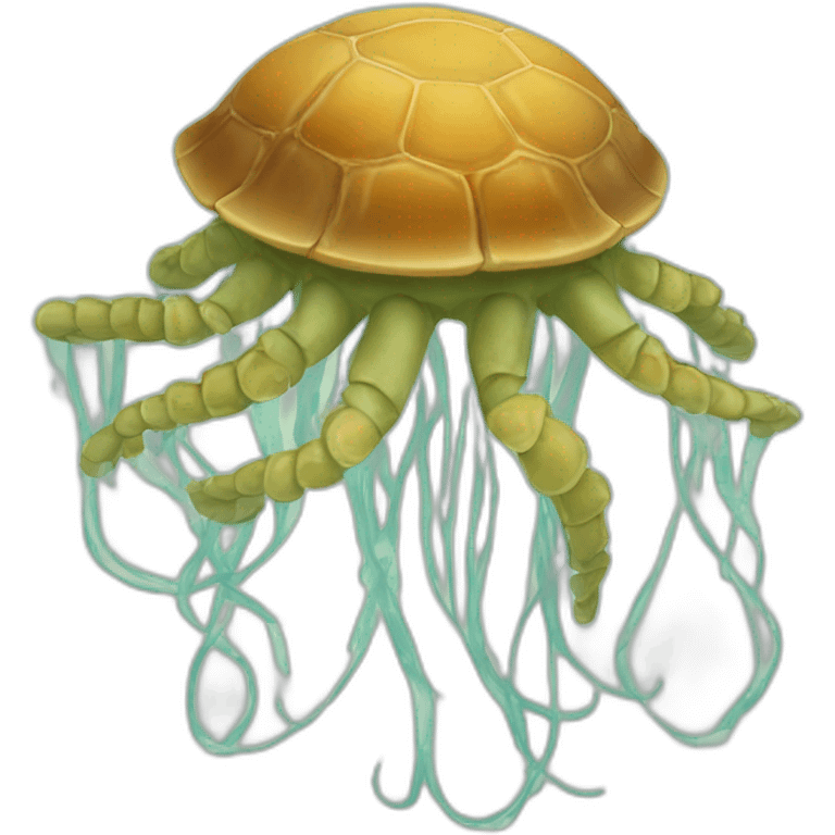 Meduse-sur-tortue emoji