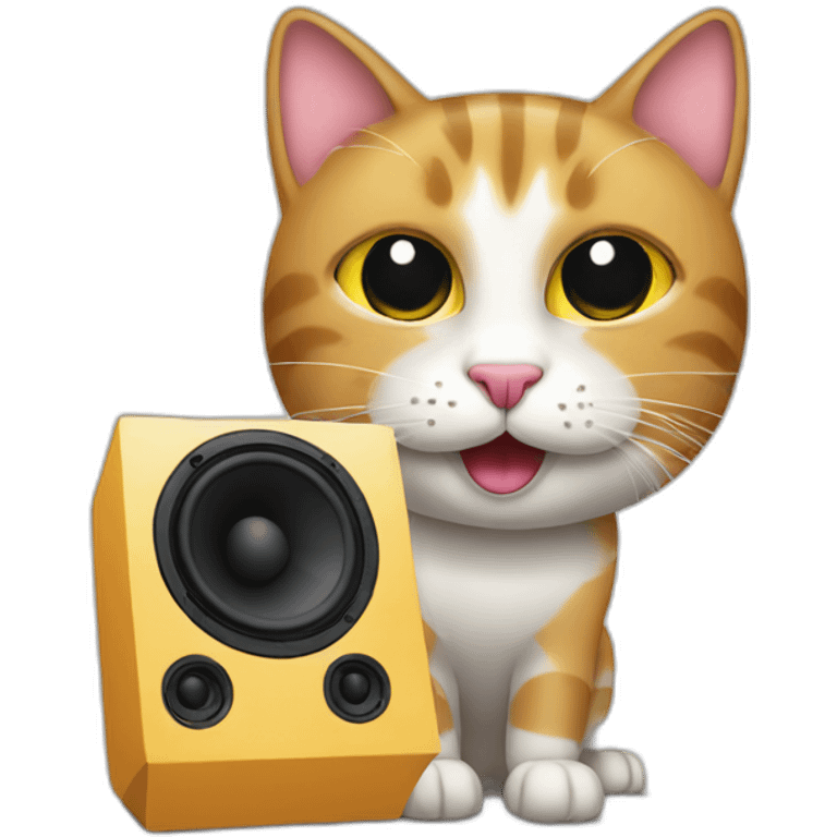 A Cat Speaker emoji