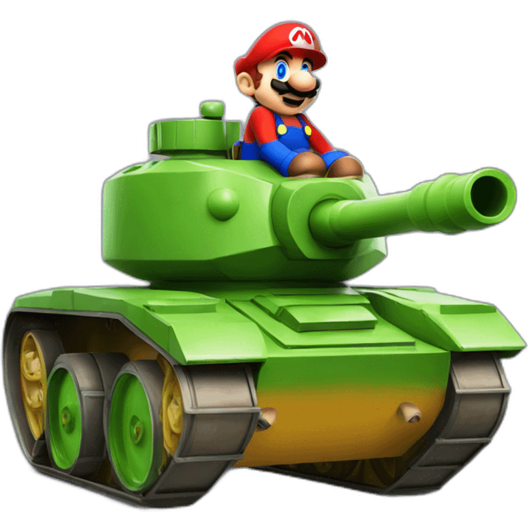 Mario dans un tank emoji