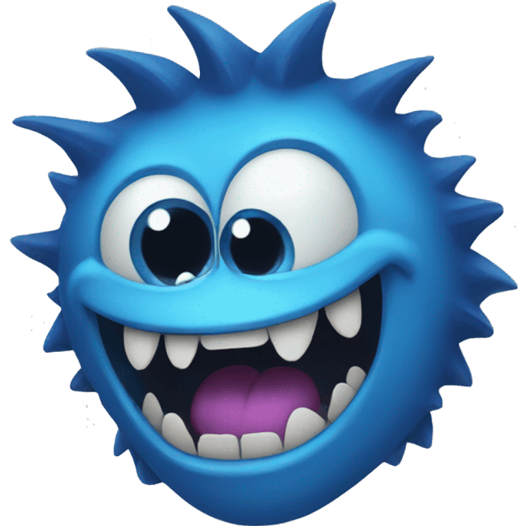 blue monster big teeth emoji