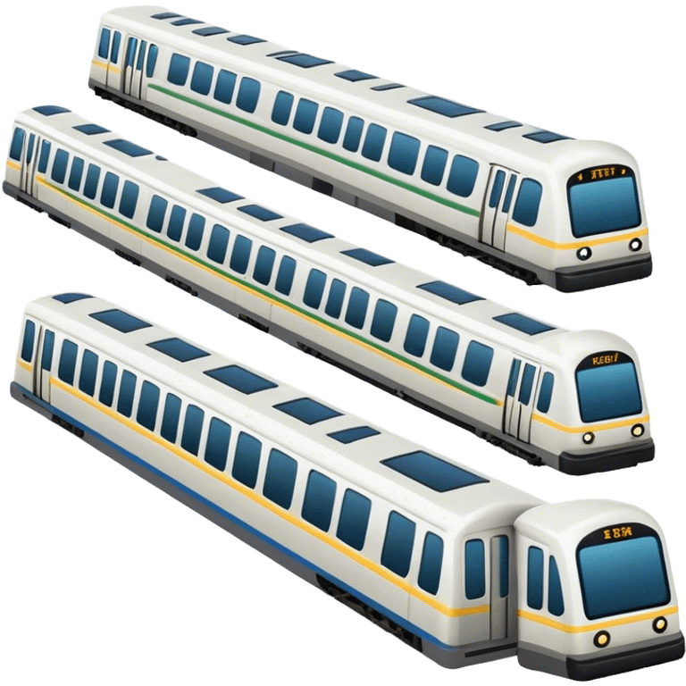 a merge of cirty train, subway, bus, traincr,ferry emoji