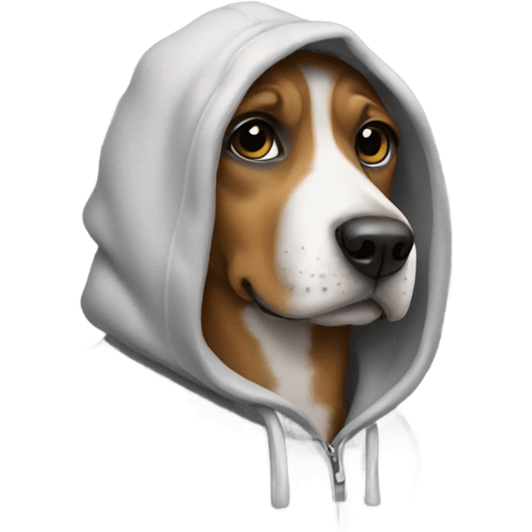 Dog warning a hoodie  emoji