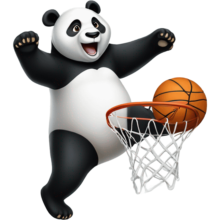 Panda dunks emoji