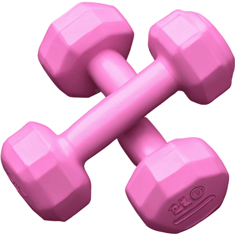 Baby pink 5 lb weights emoji