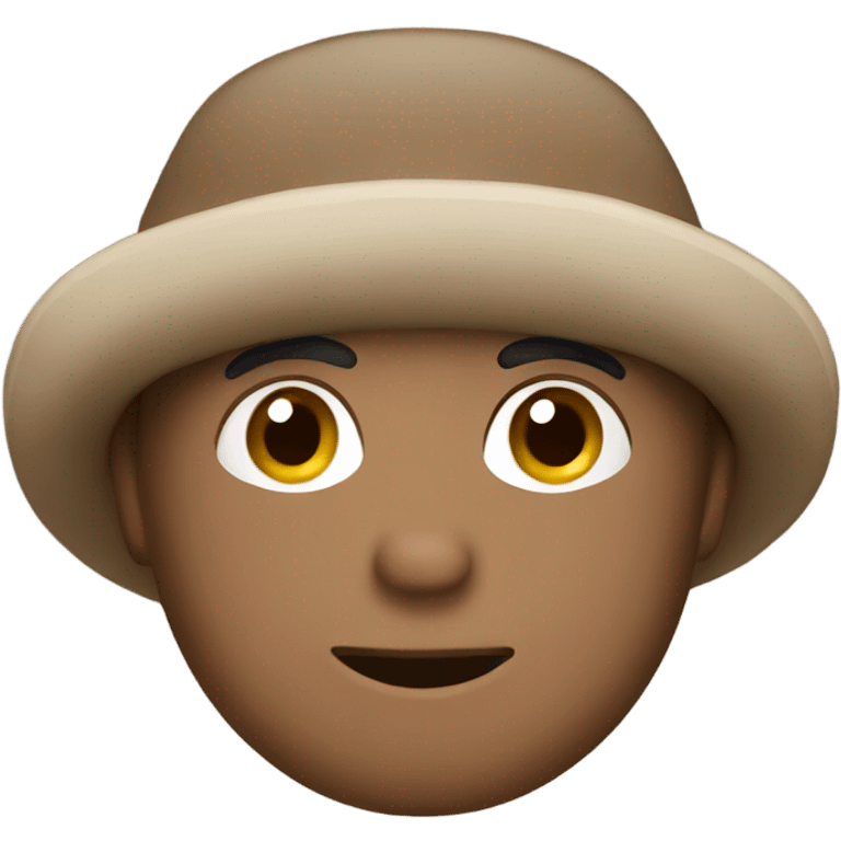 Brown winter hat emoji