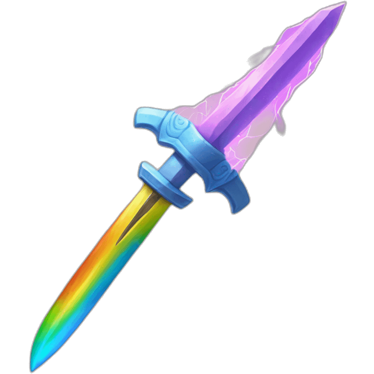 sword rainbow lightning emoji