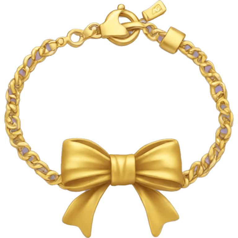 bracelet with bow emoji