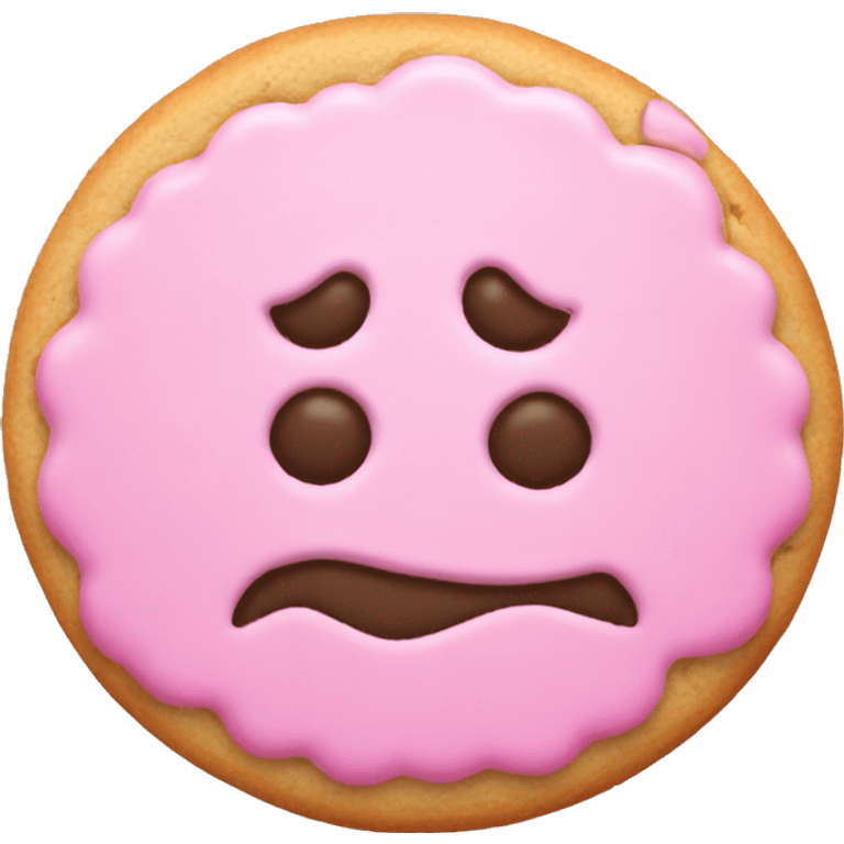 Light pink Halloween one cookies  emoji