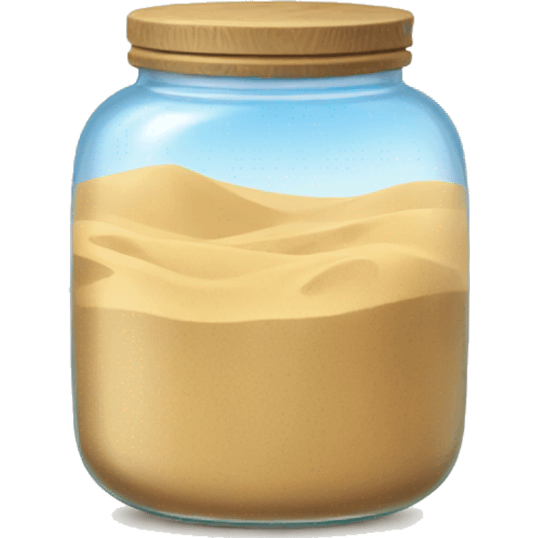 Jar with sand emoji