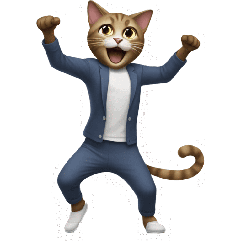 cat hitting the nae nae emoji