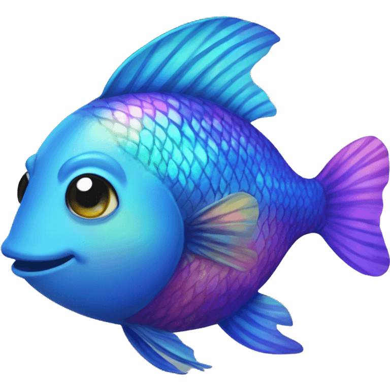 a rainbow fish  emoji