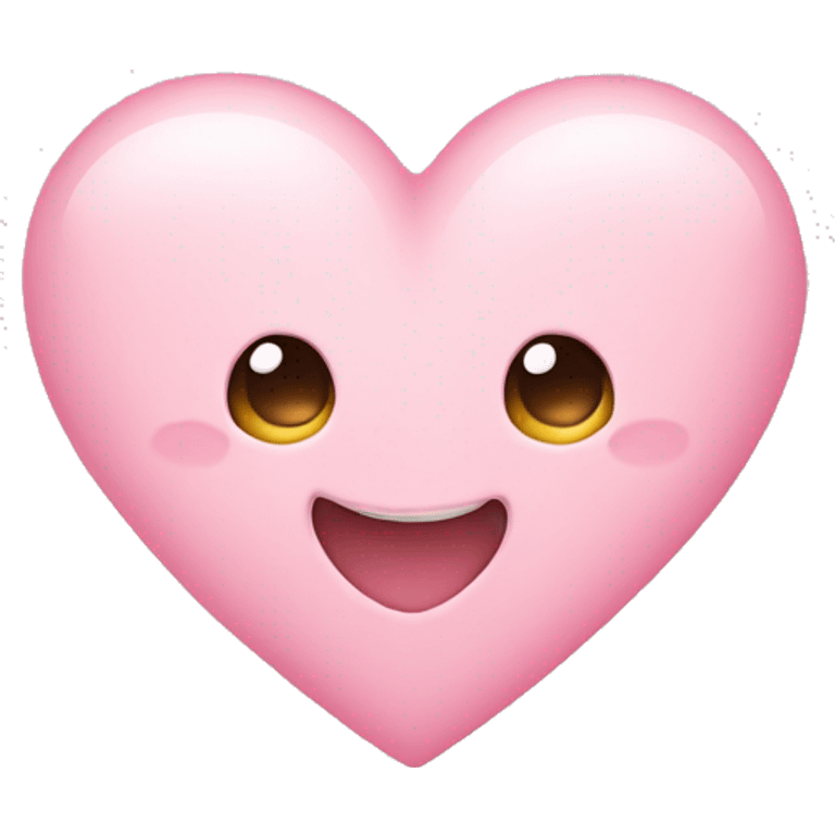 cute light pink hearts emoji