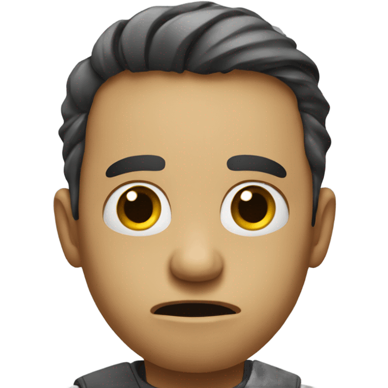 IT guy looking afraid emoji