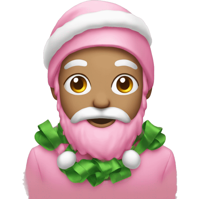 pink christmas emoji  emoji