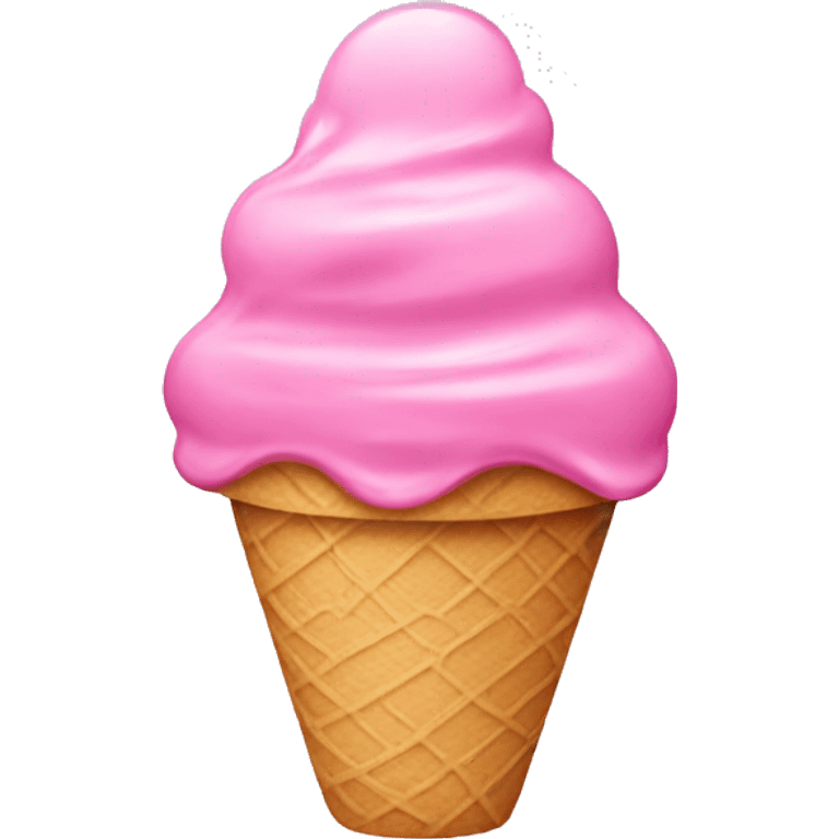 Pink ice cream  emoji