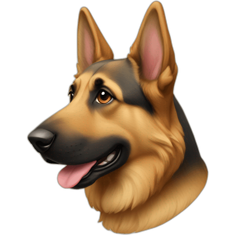 german sheppard drive a emoji