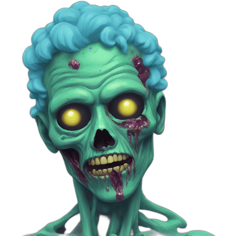 Vaporwave zombie person  emoji