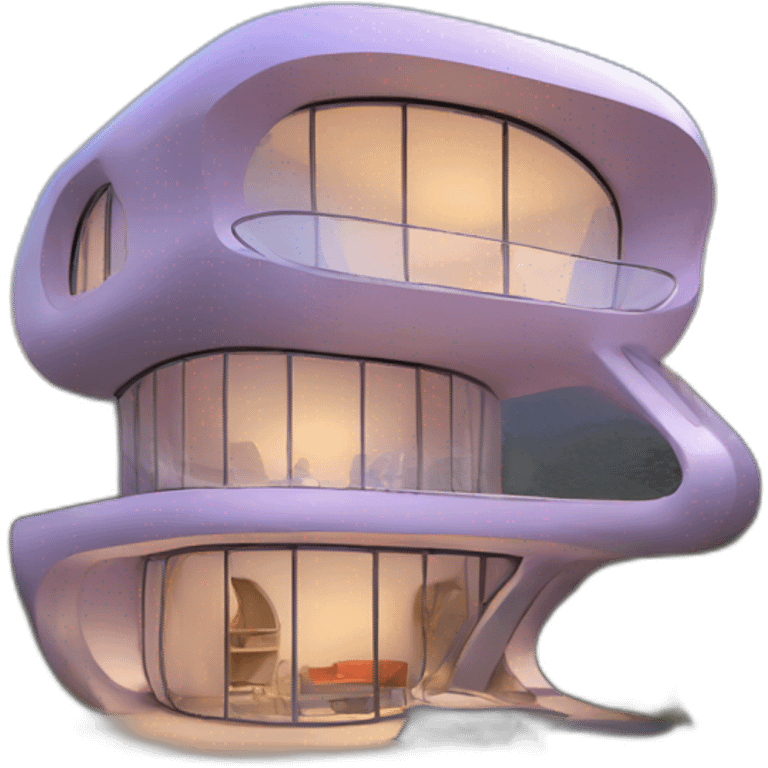 futuristic home emoji